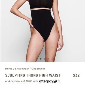 Skims sculpting High waisted thong - s/m